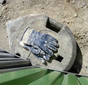 gants bleus de david - chantier tram paris