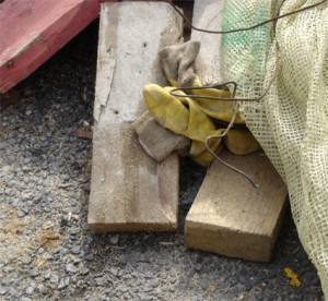 gants pudiques : chantier tram porte de vincennes