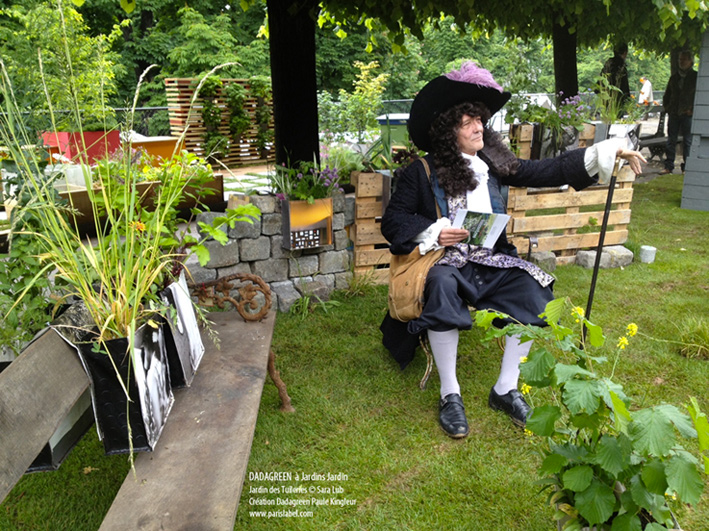 André Le Nôtre dans le Jardin des Dadagreen - Paule Kingleur lauréate du Prix Innovation Objet / Cité Verte 2013, décerné par Jardins Jardin 