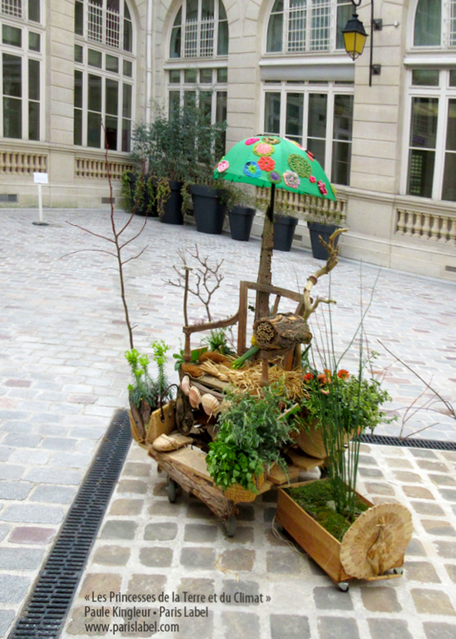 Jardin mobile dans Paris, créaton Paule Kingleur